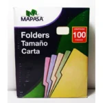 Folders Mapasa Pc0001 Carta/Color Crema C/100
