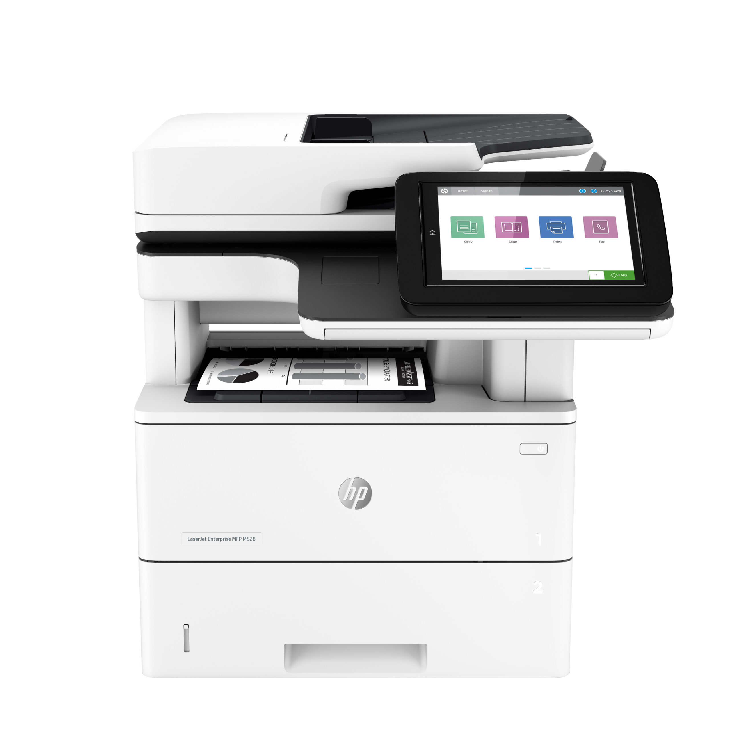 Hp Laserjet Enterprise M528dn Conexiones Inalámbricas Multifunction Blanco Y Negro Impresora, Copiadora, Escáner; Doble Cara