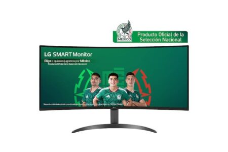 Monitor Marca LG 34 Modelo, 34Sr60Qc-B , Monitor LG Smart 34” 21:9 Curvo Wqhd (3440X1440) Con Webos