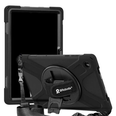 Brobotix Funda De Uso Rudo Con Correa Y Giro 360° Para Samsung Galaxy A11+ X230 Negro
