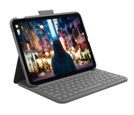 Funda Para Tablet Ipad 10 Generacion A16 10.9″ Logitech 920-011368 Con Teclado/Bluetooth/Gris