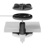 Mic Pod Pendant Mount-Off Whit .