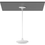 Mic Pod Pendant Mount-Off Whit .