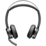 HP Poly Auriculares USB-C-C Poly Voyager Focus 2 Con Certificación Para Microsoft Teams + Adaptador USB-C/A