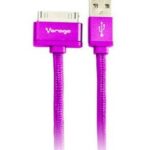 Cable USB Vorago Cab-118 - 1 M, Rosa