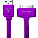 Cable Vorago Cab-118 USB-Apple Dock 1 Metro Morado Bolsa