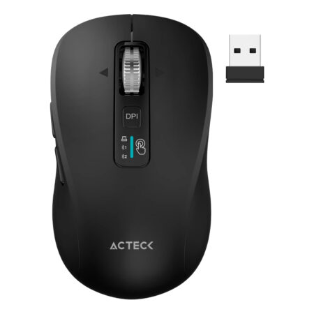 Mouse Inalámbrico Multidispositivo Virtuos Pro Air Mi766 Acteck Batería Recargable –