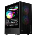 Gabinete Acteck Zyron Gc606/Mini-Tower/Con Ventana/Sin Fuente/USB 2.0/3 Ventiladores Instalados/Frgb/Negro/Micro-ATX/AC-943819
