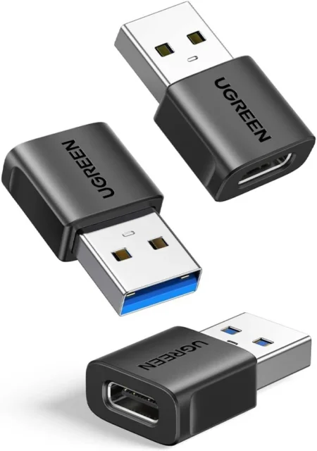 Adaptador USB-A Hembra -USB-C Macho Steren USB-470/10Cm