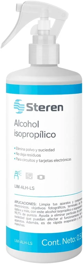 Alcohol Isopropilico Steren Lim-Alh-L/Limpiador De Circuitos/1Litro