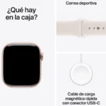 Apple Watch Series 11 OLED 42 Mm Digital 374 X 446 Pixeles Pantalla Táctil 5G Rosa Dorado WiFi Gps (Satélite)