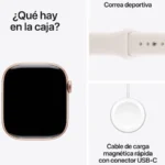 Apple Watch Series 11 OLED 46 Mm Digital 416 X 496 Pixeles Pantalla Táctil Rosa Dorado WiFi Gps (Satélite)