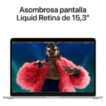 Apple MacBook Air Apple M M2 Computadora portátil 38.9 cm (15.3") 8 GB 256 GB SSD Wi-Fi 6 (802.11ax) macOS Ventura Gris