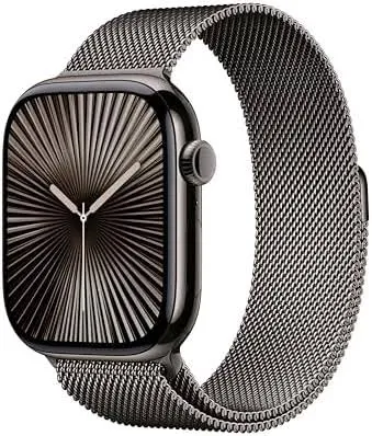 Apple Watch Series 10 GPS 46mm Jet Black Aluminium Case with Black Sport Band – S/M