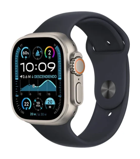 Apple Watch Ultra 2 GPS + Cellular 49mm Black Titanium Case with Black Trail Loop – M/L