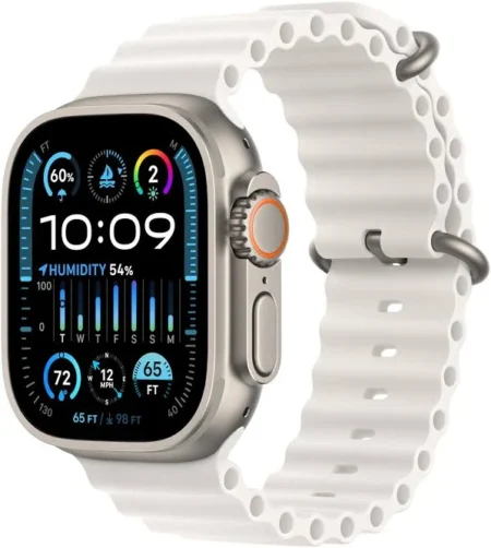 Apple Watch Ultra 2 GPS + Cellular 49mm Natural Titanium Case with Tan Alpine Loop – Small