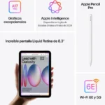 Apple Ipad Mini 5G Td-Lte & Fdd-Lte 512 Gb 21.1 Cm (8.3") Wi-Fi 6E (802.11Ax) Ipados 18 Beige