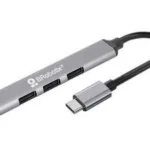 Hub USB V3.0 4 Puertos Conexión Tipo C - Color Plata, Brobotix 6008058