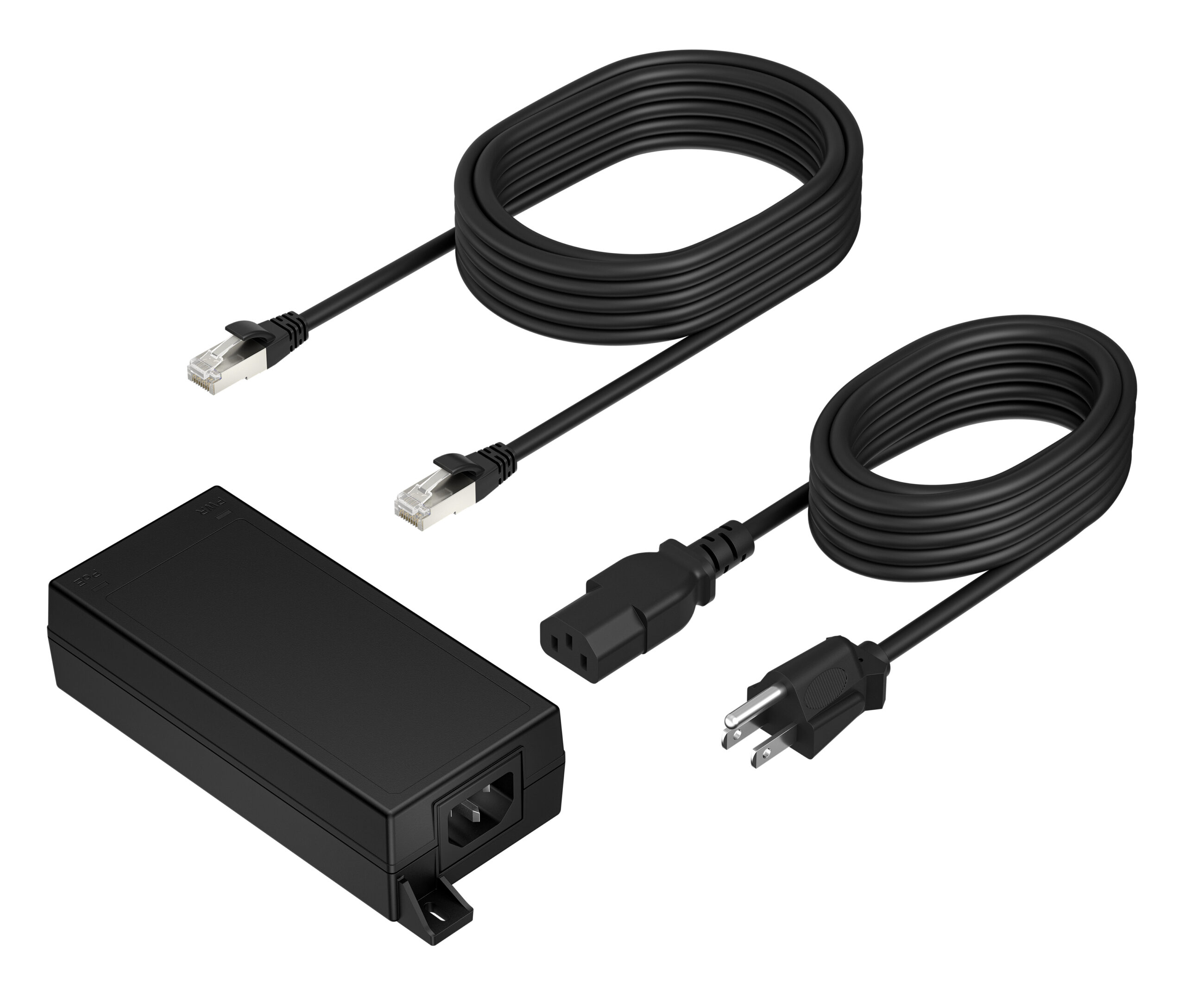Poly PoE++ 65W 2.5G Adapter with 3.66m CAT6A Cable and Power Cord
