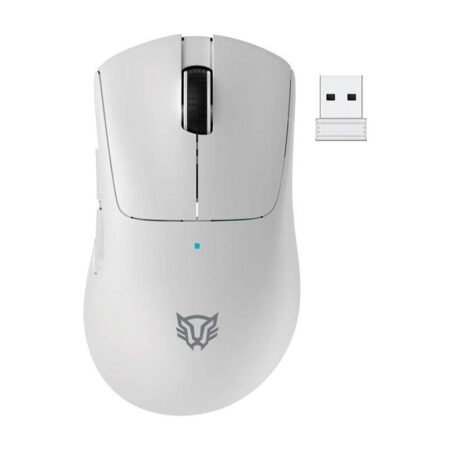 Mouse Dual Inalambrico-Alambrico Gamer Balam Rush Br-938556 12,000Dpi/5 Botones/Recargable USB/2.4Ghz/Blanco