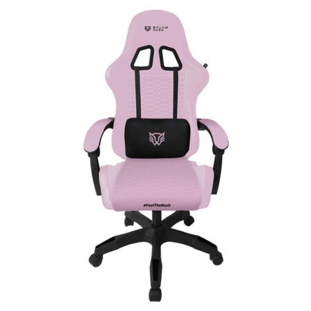 Silla Gamer Balam Rush Power Rush V2/Rosa-Negro/Max 120Kg/Materiales/Tela/Nylon/Poliuretano/Inclinacion 135°/Piston Clase 3/Br-944489