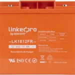 Bateria Linkedpro Lk1812Fr 12V/18Ah/Ul/Tecnologia Agm/Para Uso En Equipo Electronico/Alarmas De Intrusion/Incendio/Control De Acceso/Video Vigilancia/Terminale