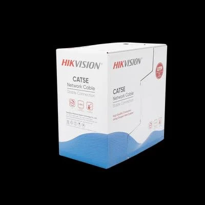 Bobina De Cable Utp Hikvision Ds-1Ln5E-Sb Cat5E (24 Awg)/Pvc (Cm)/Uso En Interior/100% Cobre/Aplicaciones De Cctv Y Redes De Datos/305 Metros/Azul
