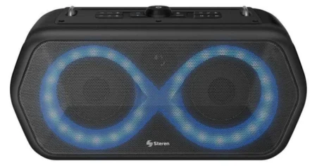 Bocina Portatil/Alambrica-Inalambrico Steren Boombox Xbass Tws/Bluetooth/USB-A/Negro/40W/2000Mah/Boom-600