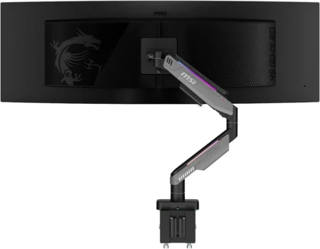 Soporte Para Monitor 17-49″ MSI Mpg Mt201R V2/Articulado/Vesa 75/Vesa 100/20Kgs/Rgb/Negro Mate-Gris
