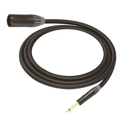 Cable Audio Xlr Cosmiconn Cmc-Mm3-Pm-L-3M/3 Polos Macho A Plug 1/4 In Mono/3M/Conector Seetronic Serie M Scmf3-Mp2X/Color Negro