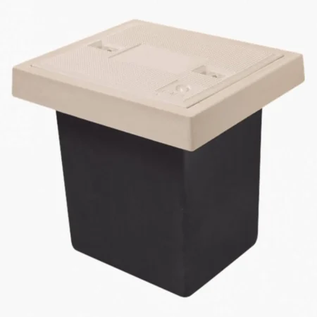 Caja De Registro P/Telecomunicaciones Linkedpro 1 Tapa/Resistencia 2.5 Toneladas/59.5X59.5Cm/Beige-Negro Lp-Rl1Tl