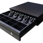 CAJON DE DINERO GHIA GCD583 5 BILLETES/8 MONEDAS PANEL FRONTAL PROTEGIDO CON MARCO METALICO NEGRO