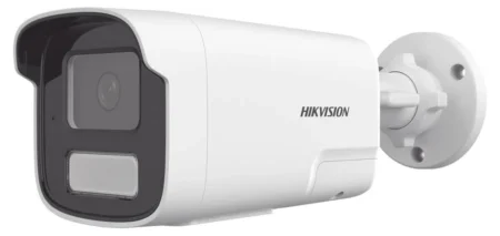 Camara Bala IP Hikvision Ds-2Cd1T43G2-Liuf/Sl 4 Mpx/Lente 4 Mm/Acusense Lite/Audio De Dos Vias/Luz Intermitente Y Alerta De Audio/50 Mts Ir Exir 2.0/Exterior IP67/Wdr 120 Db/PoE/Onvif