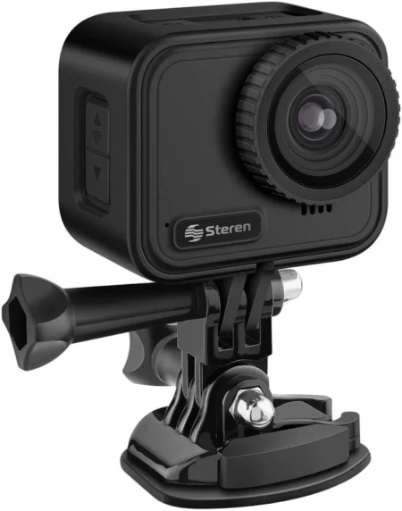 Camara Deportiva Steren Cam-800 16Mp/4K/Ultra HD/MicroSD/128Gb/WiFi/30Fps/IP67/Negro