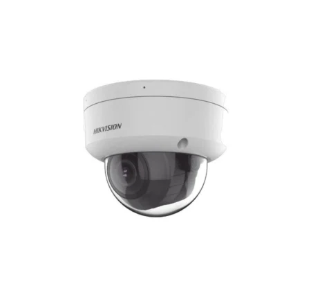 Camara Domo IP Hikvision Ds-2Cd2743G2-Lizs2U/4Mpx/Lente Motorizado 2.8-12Mm/Ir 40M + 40M De Luz Blanco/Acusense/Exterior IP67/Ik10/Wdr 120Db/PoE/Onvif/Alarmas I/O/Micro SD/Metal/Acusearch