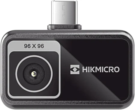 Camara Termografica Minie Portatil Hikmicro Hm-Tj10-1Arf-Minie/1.3 Mm/Ip40/Ir 96 X 96 (9,216 Pixeles)/De -20°C A 400°C/Para Smartphone