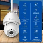 Camara De Seguridad Wi-Fi Steren Cctv-214/2Mpx/Robotizada Con Reloj Digital/Para Escritorio