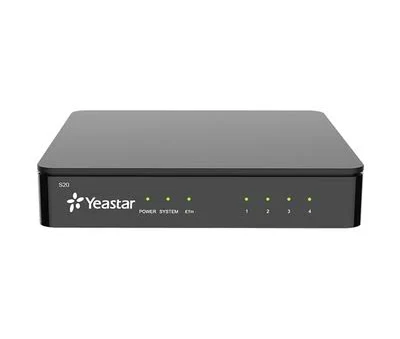 Conmutador IP Sip Yeastar 2 Puertos Fxo/20 Extensiones/10 Llamadas Simultaneas/S-20