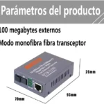 CONVERTIDOR DE TRANSMISION ETHERNET 100 MEGABYTES/HTB-3100