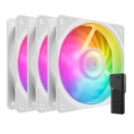 Ventilador Cooler Master Mobius 120P Argb White Edition/1X120Mm/2400Rpm/Color Blanco/Mfz-M2Dw-24Np2-R1