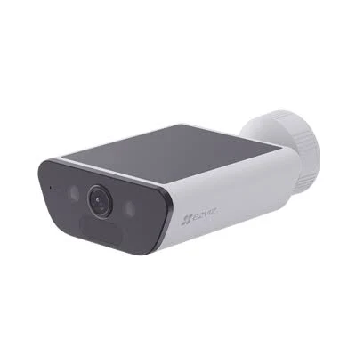 Camara De Bateria Con Panel Solar Integrado Ezviz Cb5/4K/4K Ultra HD/Lente 2.8Mm/Wi-Fi 6/Vision Nocturna/Deteccion Humana Y De Vehiculos/Bateria De 10400Mah/IP65