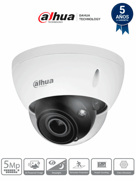 Camara Mini Domo IP Dahua Dh-Ipc-Hdbw5541E-Ze /2592X1944 Pixeles/2.7-13.5 Mm/5Mp/IP67/Ik10/Epoe/E/S De Alarma Y Audio/Micro SD