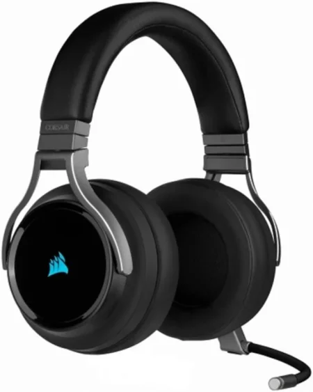 Diadema Audifono C/Microfono 7.1 Corsair Virtuoso Rgb Xt Premium Wireless/USB Negro, Ca-9011188-Na