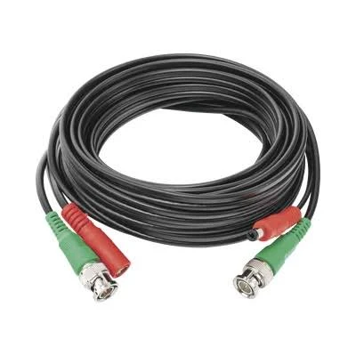 Cable Coaxial Epcom Powerline +Alimentacion/Siames/20Mt/Aleacion Cobre+Aluminio Cca/Para Camaras 4K/Uso Interior Y Exterior Diy-20M-4K