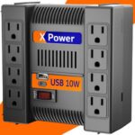 Regulador De Voltaje Complet Rplus 2000 VA / 1000W Contacto 8 Tipo Nema 5-15R - Supresor De Picos De Voltaje 504 J, P/N Erv-6-012, Clavija De Salida Nema 5