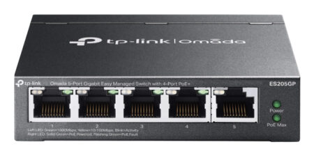 Switch Gigabit Tp-Link Es205Gp 5 Puertos/Administrable/Ethernet 10/100/1000/4Xpoe Activo 65W/10Gbit/S/8000 Entradas