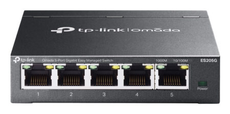 Switch Gigabit Tp-Link Es205G 5 Puertos/Administrable/Ethernet 10/100/1000/10Gbit/S/8000 Entradas