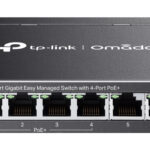 Switch Gigabit Tp-Link Es206Gp 6 Puertos/Administrable/Ethernet 10/100/1000/4Xpoe+ 65W/12Gbit/S/8000 Entradas