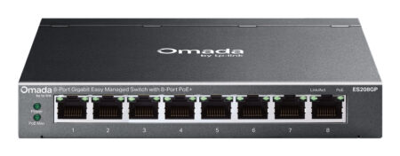 Switch Tp-Link Es208Gp 8 Puertos Gigabit/Administrable/RJ45 PoE+ De 101001000Mbps/16Gbit/S