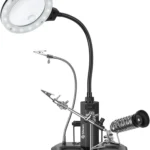 Estacion Profesional Para Soldar Steren Her-725Ne/Con Lupa Bifocal 2.5X Y 4Xy/Lampara LED/Brazo Flexible De 25Cm